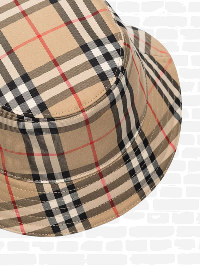 VINTAGE CHECK BUCKET HAT