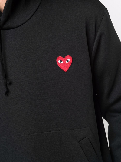 HEART-PRINT PULLOVER HOODIE