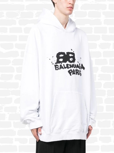 LOGO-PRINT PULLOVER HOODIE