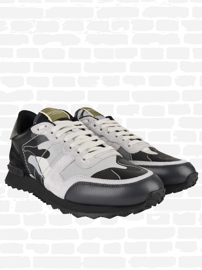 ROCKSTUD CAMOUFLAGE TRAINERS