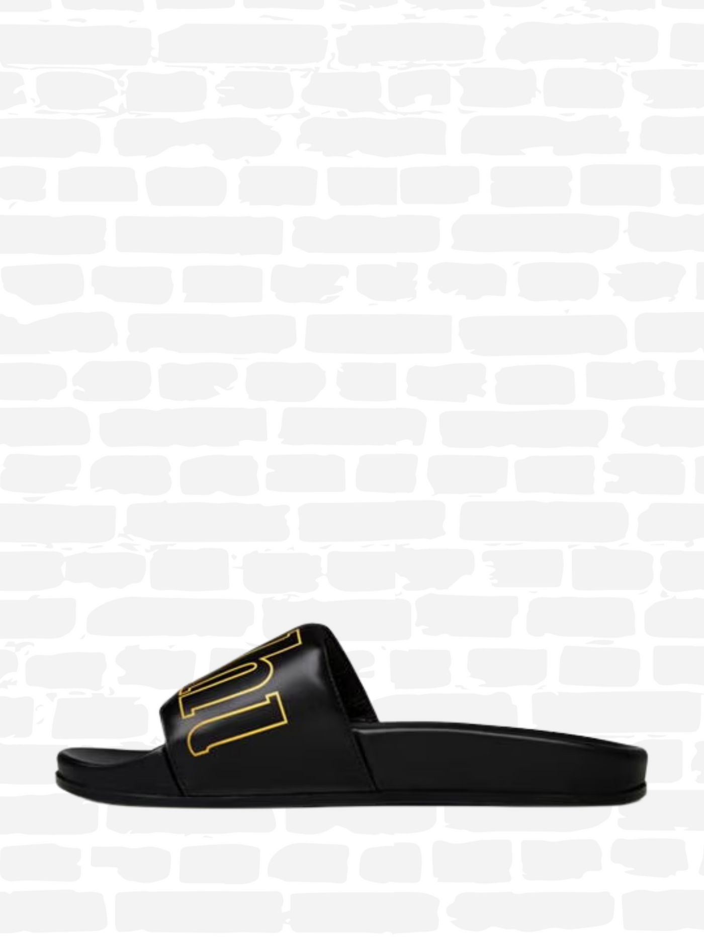 RHUDE LEATHER SLIDES SN41