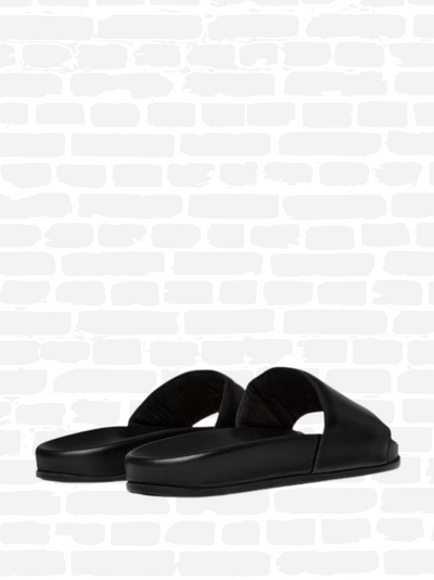 RHUDE LEATHER SLIDES SN41