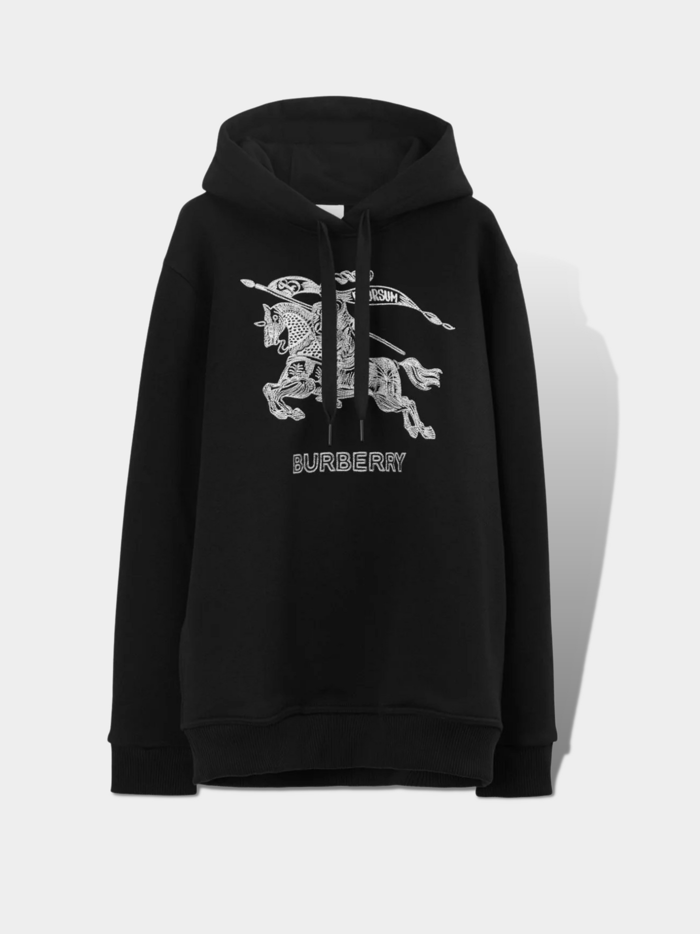 EMBROIDERED-EKD LOGO-PRINT HOODIE