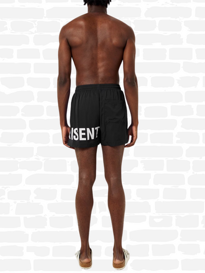 TEXT LOGO SWIM SHORTS